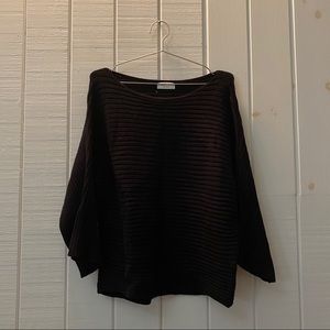 ribbed knit batwing 🖤